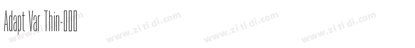 Adapt Var Thin字体转换